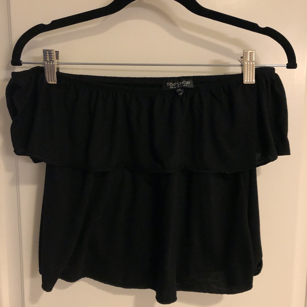 TOPSHOP OFF THE SHOULDER TOP - Picture 3 of 4